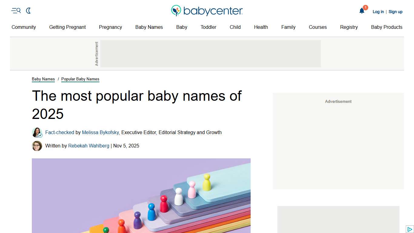 The most popular baby names of 2025 | BabyCenter